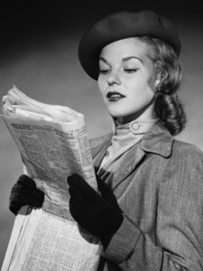 woman-reading-newspaper