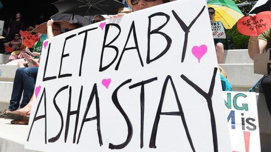 BABY ASHA HOSPITAL PROTEST