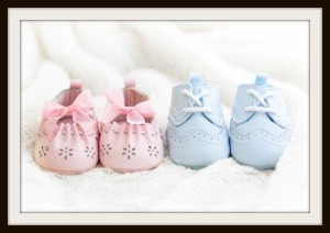 Baby shoes for a boy and a girl